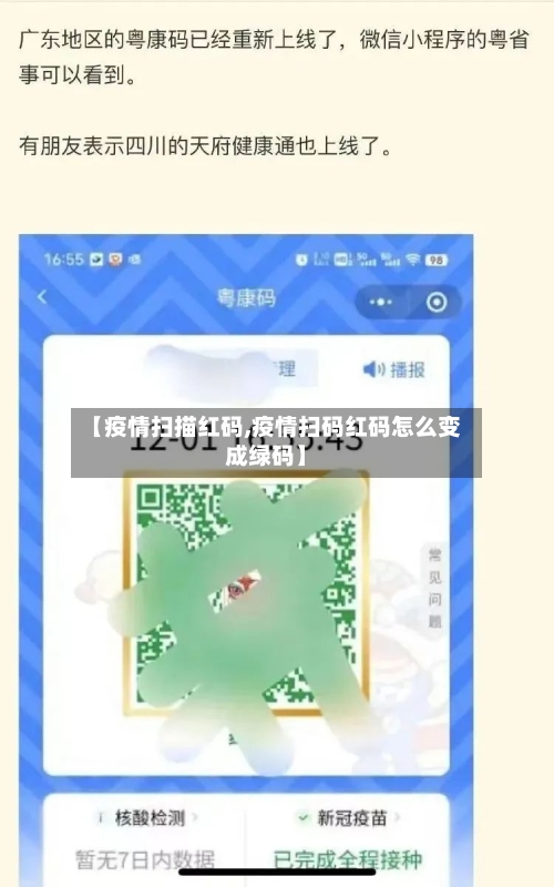 【疫情扫描红码,疫情扫码红码怎么变成绿码】