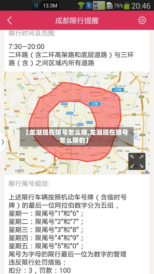 【龙湖现在限号怎么限,龙湖现在限号怎么限的】