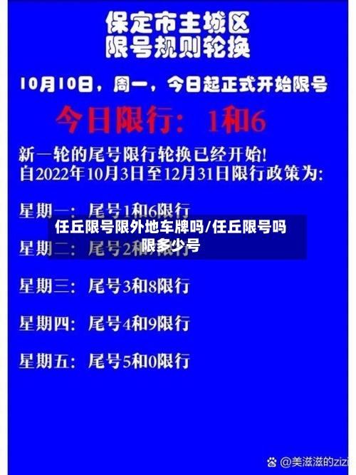 任丘限号限外地车牌吗/任丘限号吗限多少号
