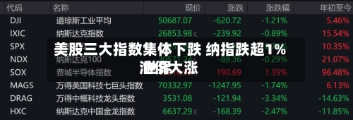美股三大指数集体下跌 纳指跌超1% 世界
油价大涨-第1张图片
