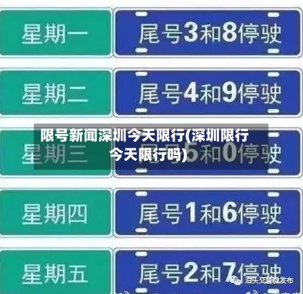 限号新闻深圳今天限行(深圳限行今天限行吗)