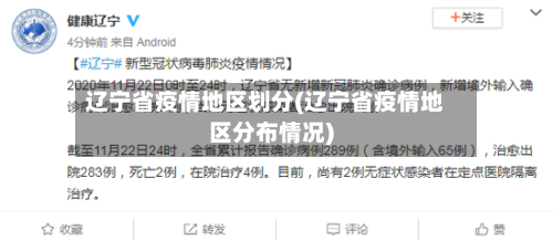 辽宁省疫情地区划分(辽宁省疫情地区分布情况)