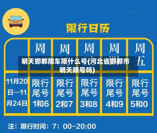 明天邯郸限车限什么号(河北省邯郸市明天限号吗)