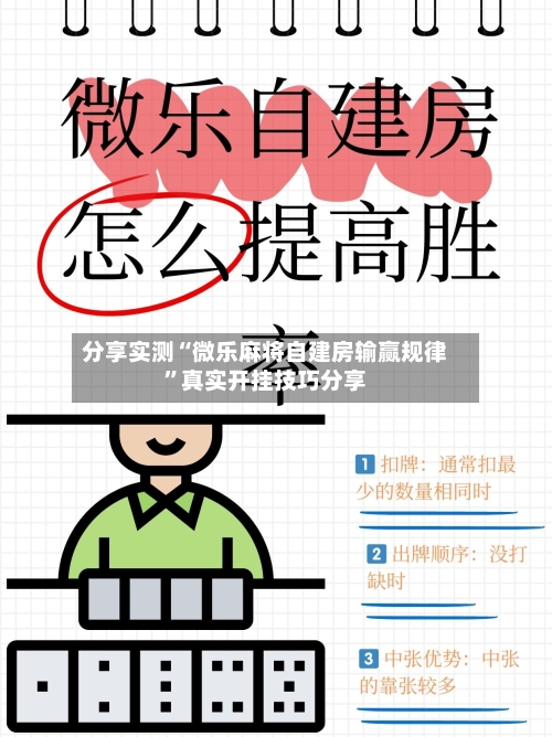 分享实测“微乐麻将自建房输赢规律”真实开挂技巧分享