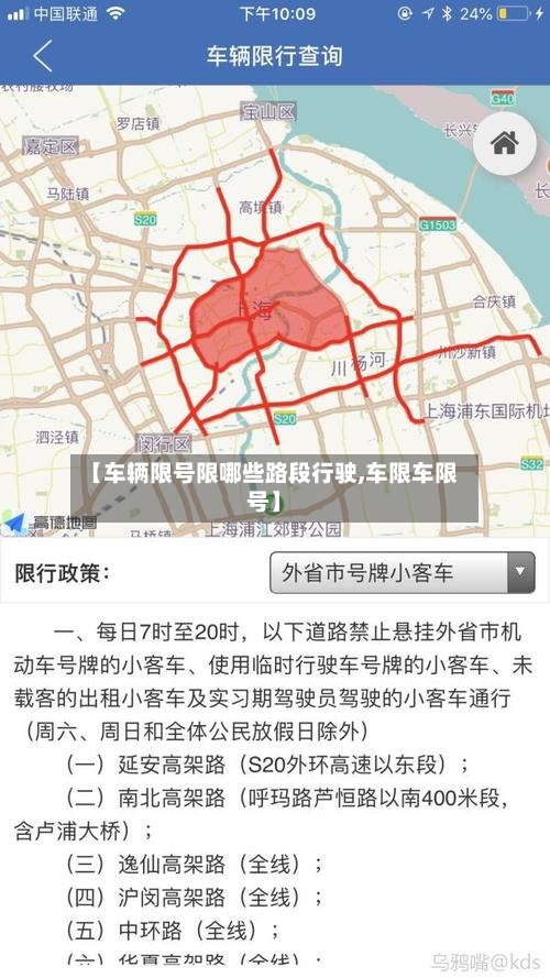 【车辆限号限哪些路段行驶,车限车限号】