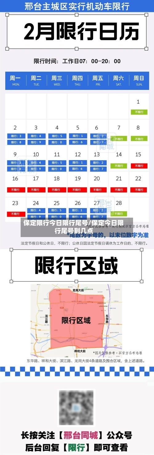 保定限行今日限行尾号/保定今日限行尾号到几点