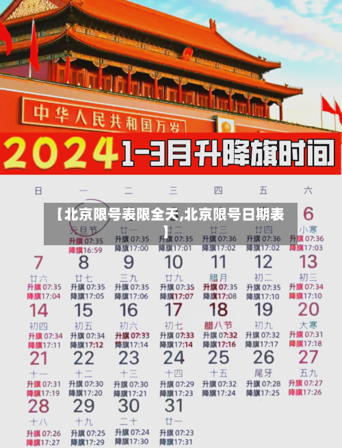 【北京限号表限全天,北京限号日期表】