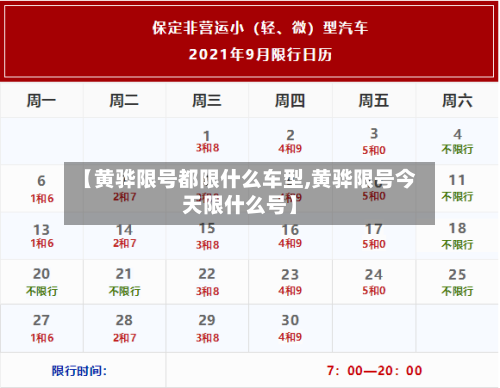 【黄骅限号都限什么车型,黄骅限号今天限什么号】