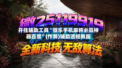 开挂辅助工具“微乐手机麻将必赢神器百度”(作弊)辅助透视教程