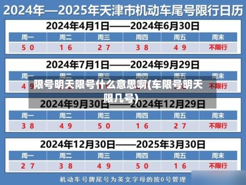 限号明天限号什么意思啊(车限号明天限几号)