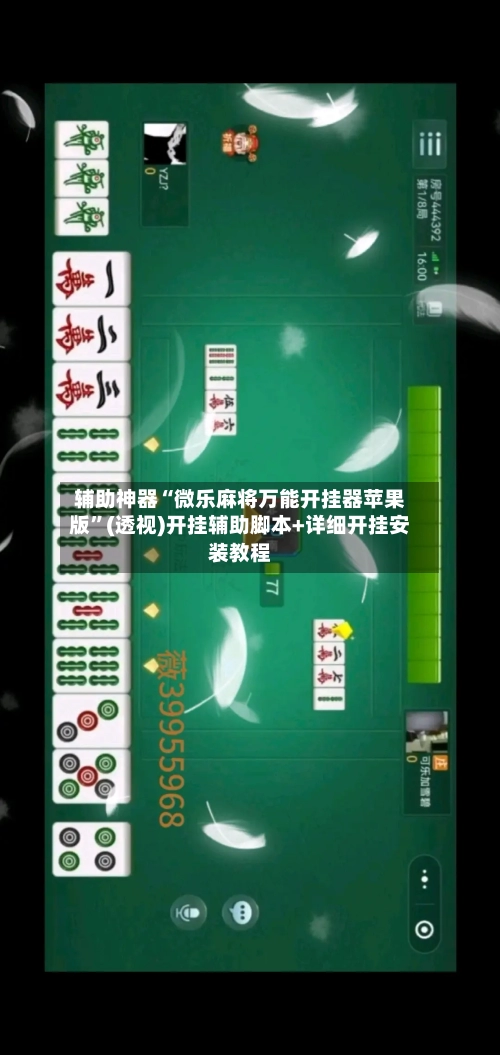 辅助神器“微乐麻将万能开挂器苹果版”(透视)开挂辅助脚本+详细开挂安装教程