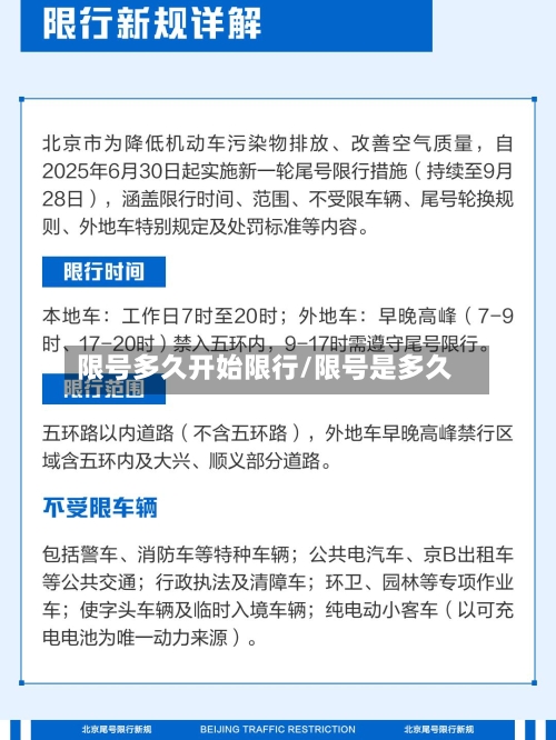 限号多久开始限行/限号是多久