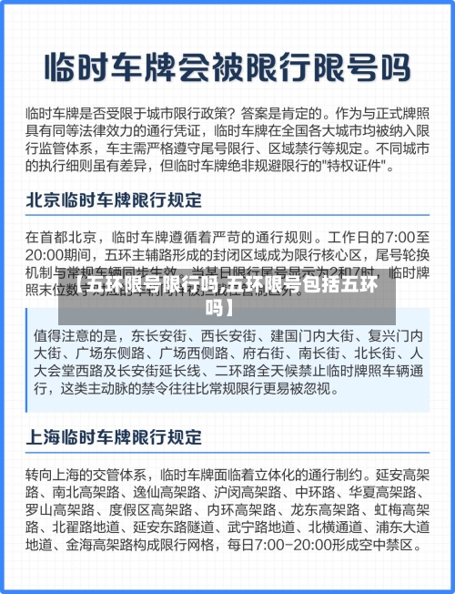【五环限号限行吗,五环限号包括五环吗】