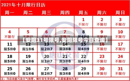 【安阳31号限号,安阳限号今日查询】
