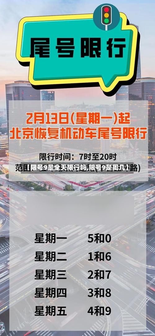 【限号9是全天限行吗,限号9是周几】