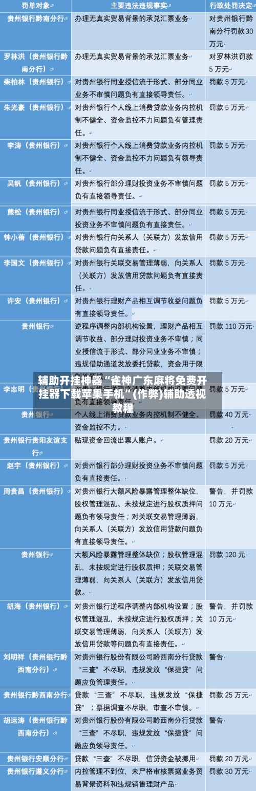 辅助开挂神器“雀神广东麻将免费开挂器下载苹果手机”(作弊)辅助透视教程