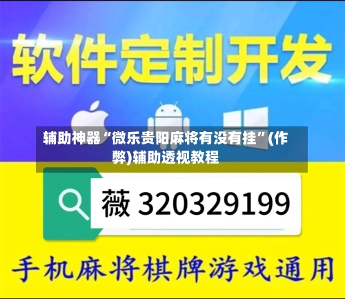 辅助神器“微乐贵阳麻将有没有挂”(作弊)辅助透视教程