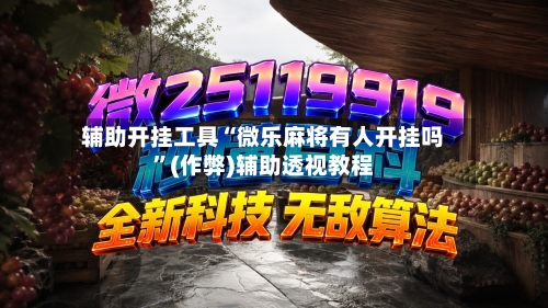 辅助开挂工具“微乐麻将有人开挂吗”(作弊)辅助透视教程